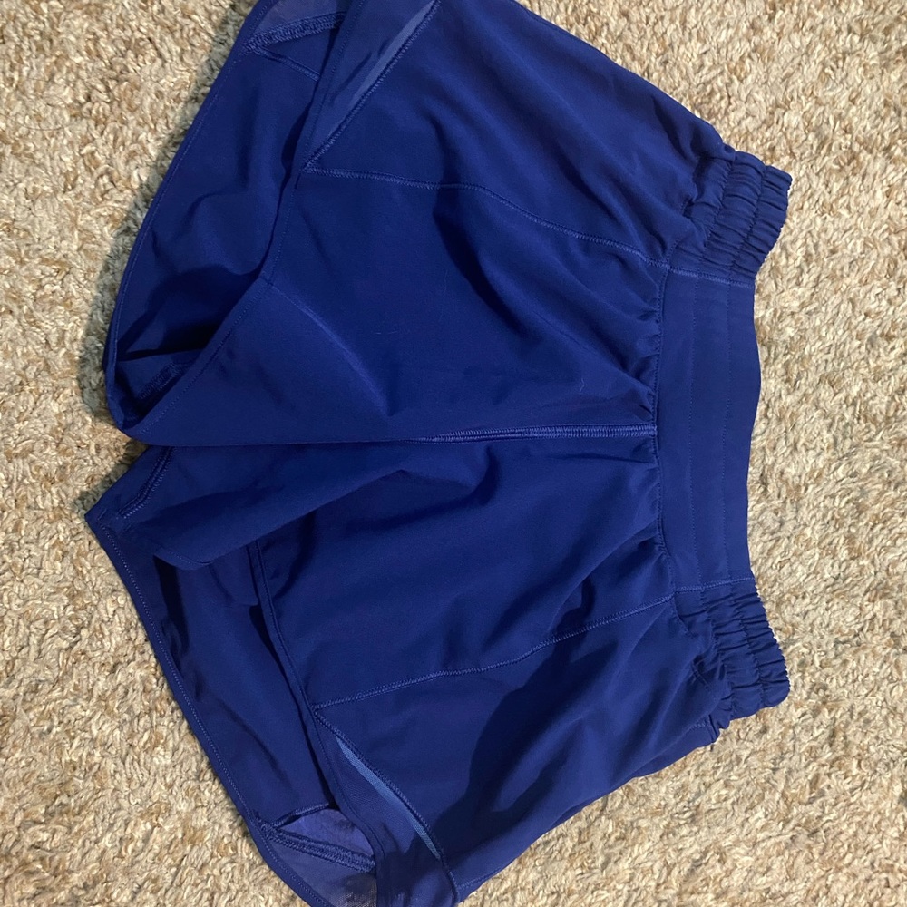 Blue shorty Hot Lululemon Shorts 4”